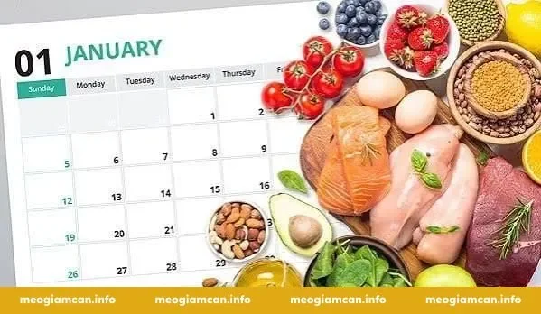 Menu thực phẩm keto mẫu cho 7 ngày đầu tiên